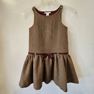 Janie and Jack Brown Casual Kids Dress